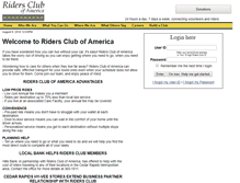 Tablet Screenshot of myridersclub.com